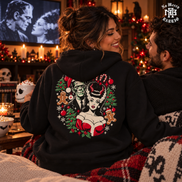 Frankie & La Novia Navidad Hoodie Black — Lifestyle creative