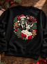 Frankie & La Novia Navidad Sweater Black — Flatlay creative
