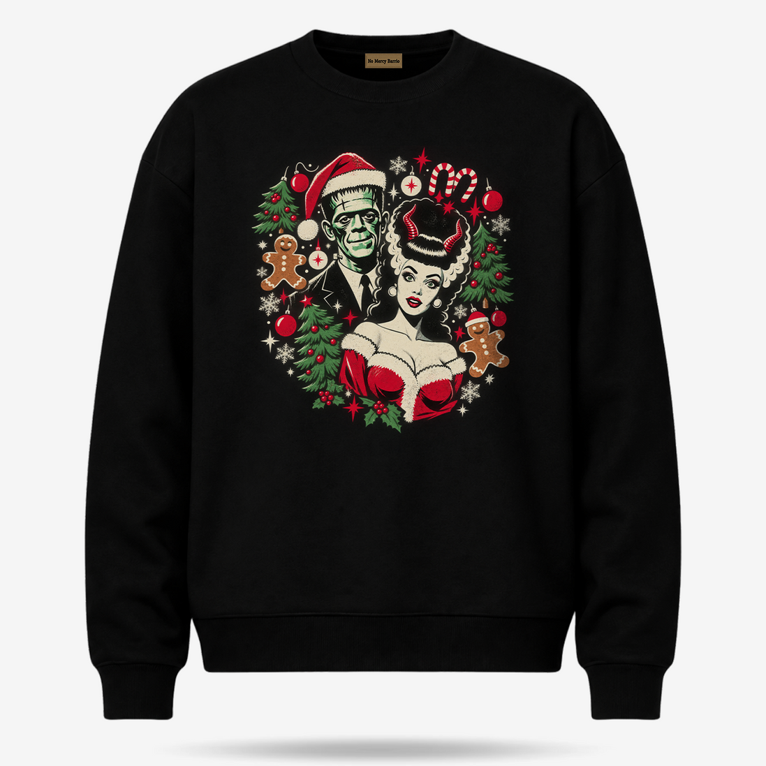 Frankie & La Novia Navidad Sweater Black — product mockup