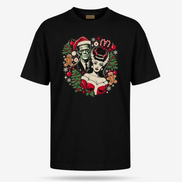 Frankie & La Novia Navidad T Shirt Black — product mockup