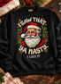 I Saw That Ya Nasty Holly Portrait Sweater Black — Flatlay creative