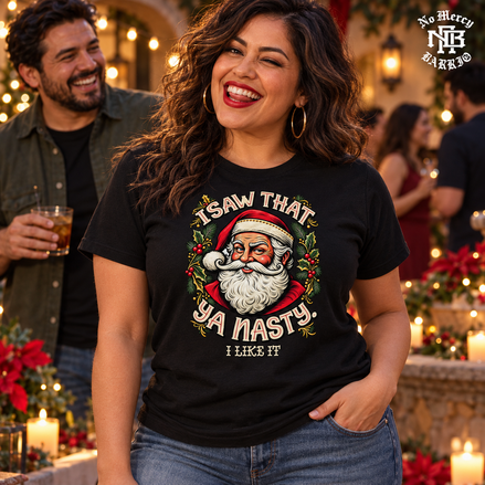 I Saw That Ya Nasty Holly Portrait T Shirt Black — Lifestyle creative