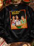 Lets Make Tamales Cocina Edition Sweater Black — Flatlay creative