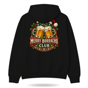 Merry Borracho Club Hoodie Black — product mockup