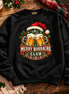 Merry Borracho Club Sweater Black — Flatlay creative