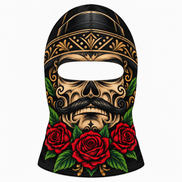 Charro de Rosas Ski Mask