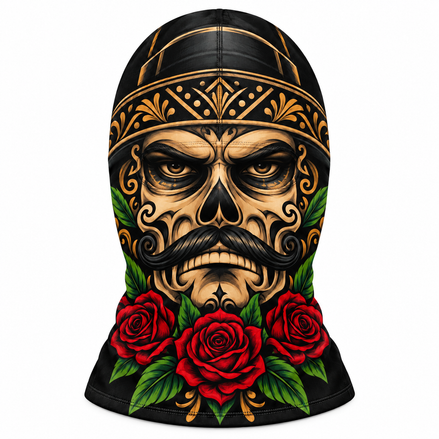 Charro de Rosas Balaclava Mask