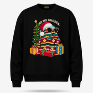 No Me Ghosta Serape Mood Sweater Black — product mockup