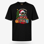 No Me Ghosta Serape Mood T Shirt Black — product mockup