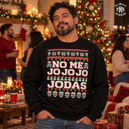 No Me Jo Jo Jo Jodas Frosty Stitch Sweater Black — Lifestyle creative