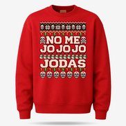 No Me Jo Jo Jo Jodas Frosty Stitch Sweater Red — product mockup