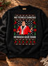 No Tengo Dinero Festive Bordado Sweater Black — Flatlay creative
