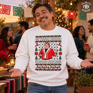 No Tengo Dinero Festive Bordado Sweater White — Lifestyle creative