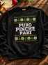 Puro Pinche Pari Fiesta Fair Isle Sweater Black — Flatlay creative