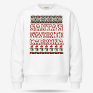 Santas Favorite Cabrona Fiesta Knit Sweater White — product mockup