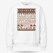 Santas Favorite Naughty Tia Besos Knit Sweater White — product mockup