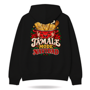 Tamale Mode Navidad Hoodie Black — product mockup