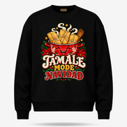 Tamale Mode Navidad Sweater Black — product mockup