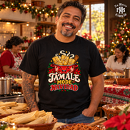Tamale Mode Navidad T Shirt Black — Lifestyle creative
